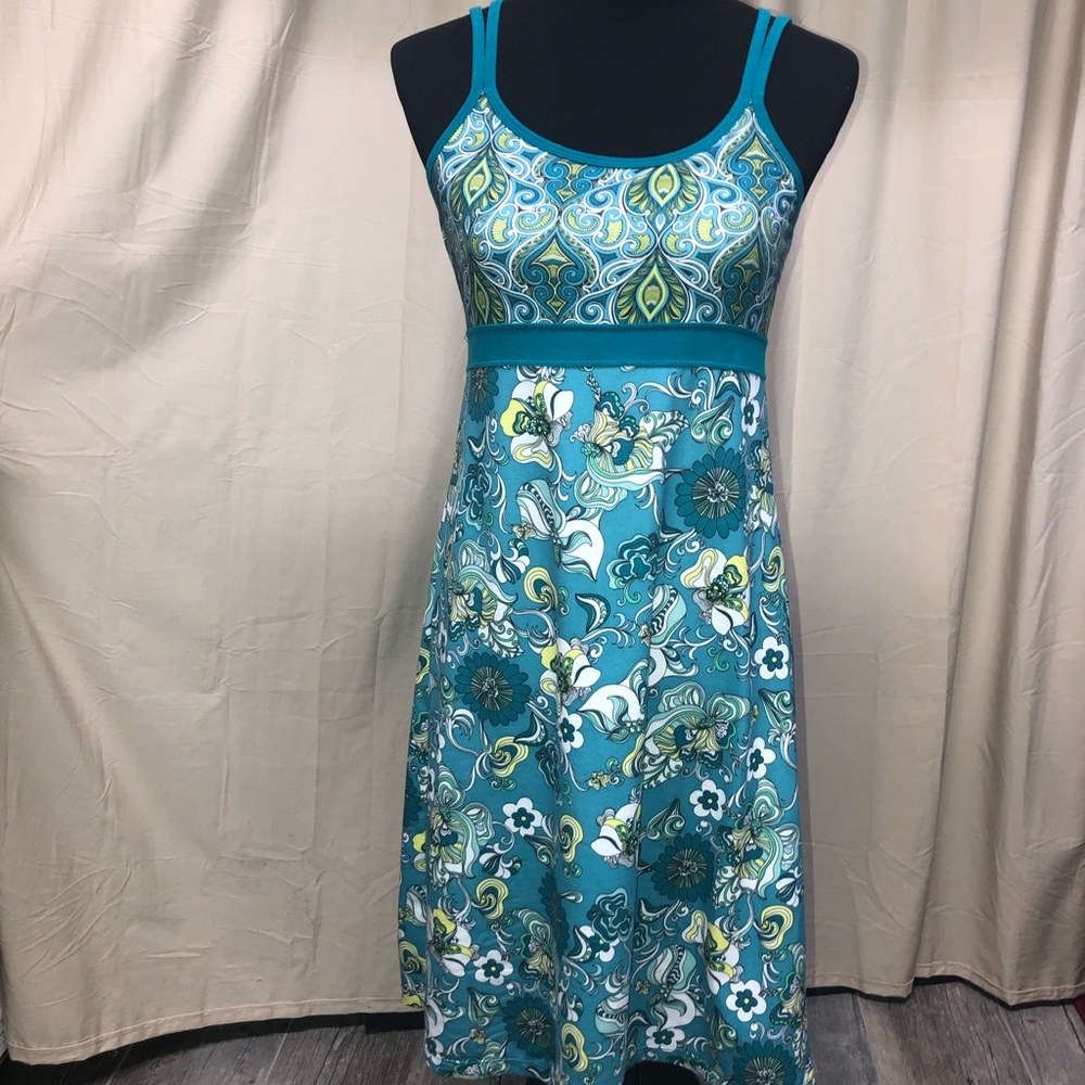 PRANA ATHLETIC ACTIVE SUN DRESS W/SHELF BRA MEDIUM